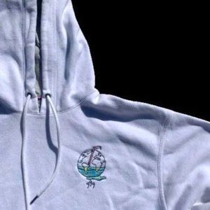 Embroidered hoodie w/ design based off the rapper Juice Wrld